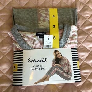 Splendid floral pink pajama set